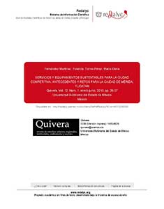 Servicios y equipamientos sustentables para la ciudad competitiva